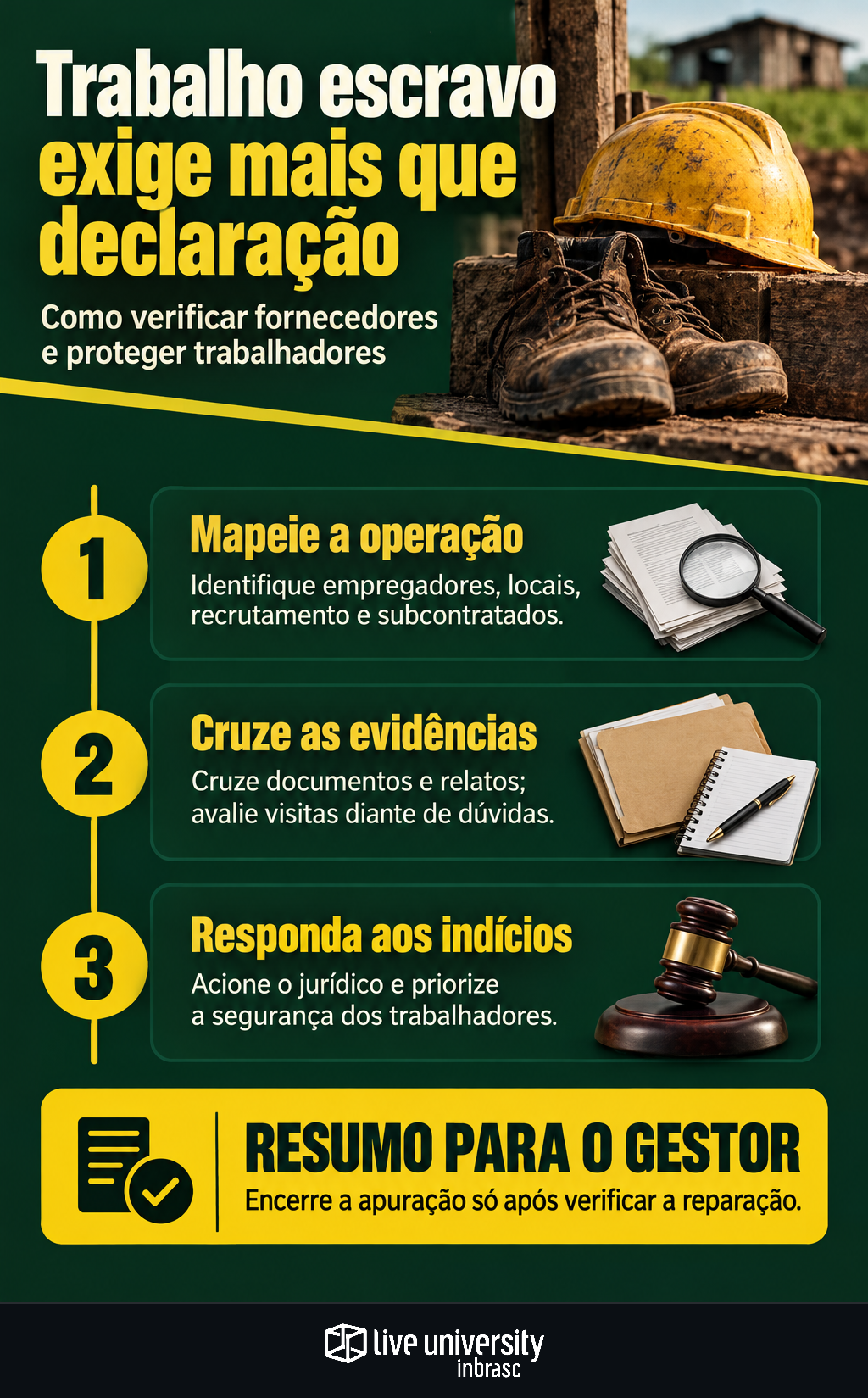 Infográfico: Trabalho escravo em fornecedores exige mais que declaração