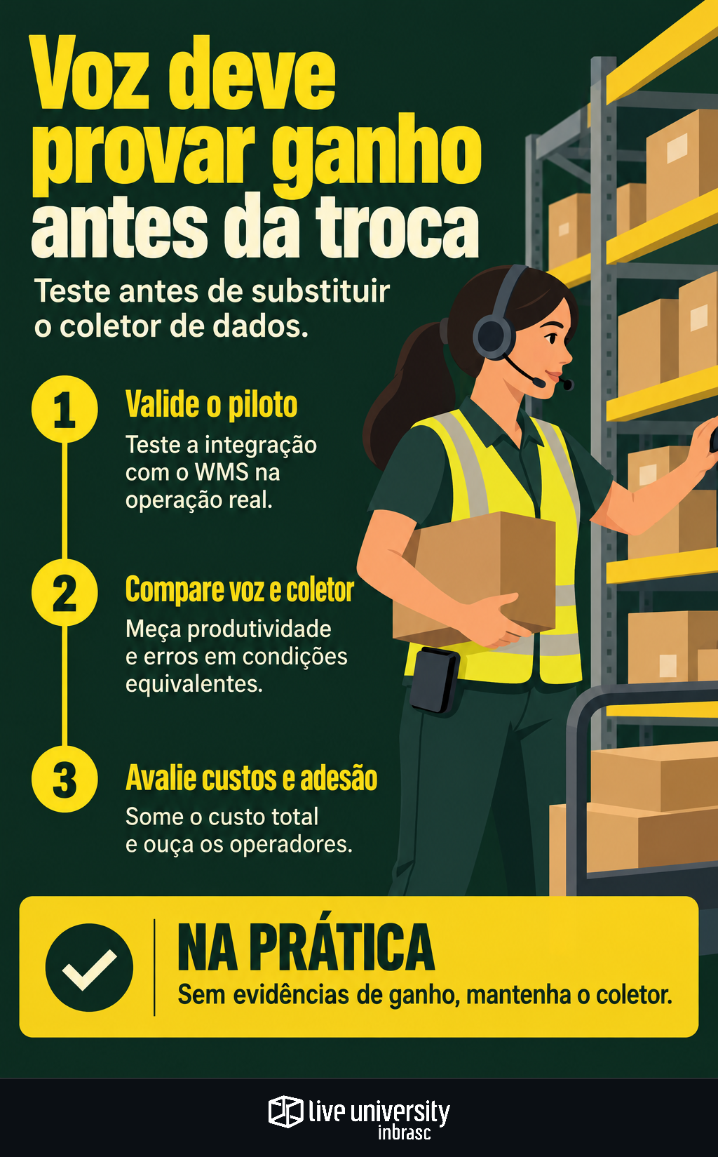 Infográfico: Picking por voz precisa provar ganho antes de trocar o coletor