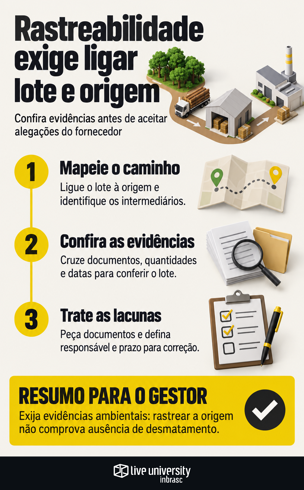 Infográfico: Rastreabilidade de matérias-primas exige ligar lote e origem