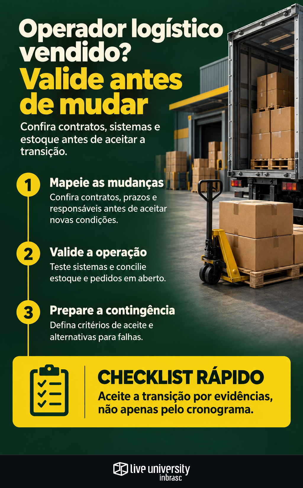 Infográfico: Seu operador logístico foi vendido? Valide antes de mudar